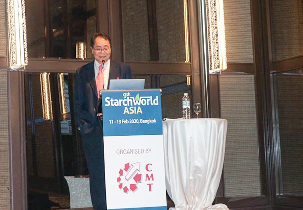 SMS spoke on the novel waxy tapioca starch and trends on clean food solution at the 9th Starch World
